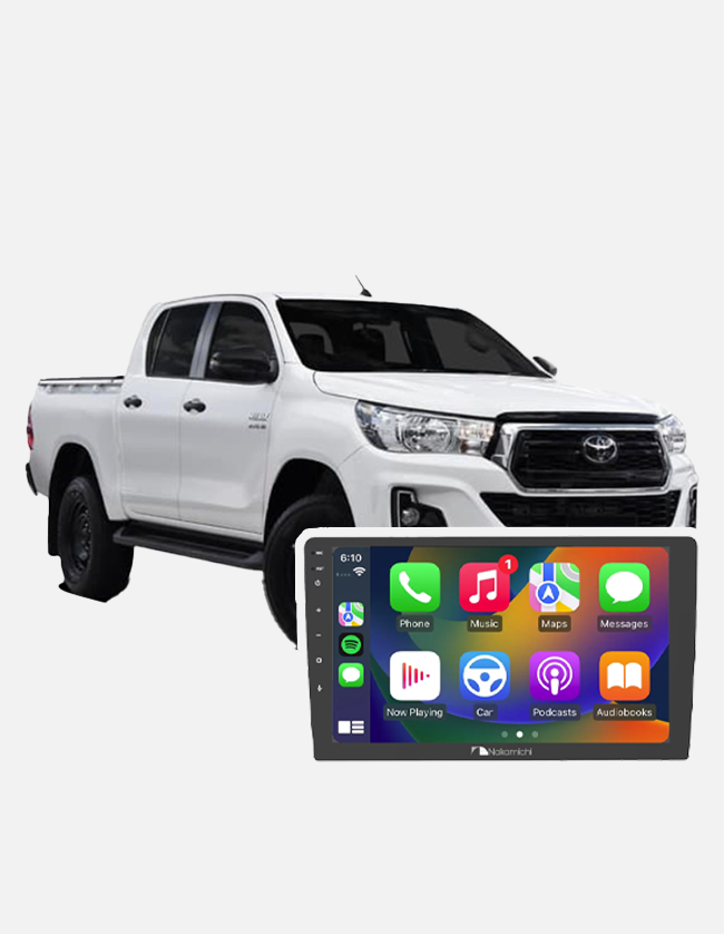 Toyota Hilux (2015+) - 10-Inch PureFit Wireless Apple CarPlay and Android Auto Unit