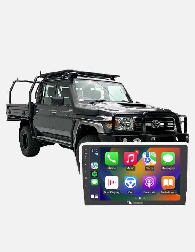 Toyota Landcruiser (2007 - 2015) - 10-Inch PureFit Wireless Apple CarPlay and Android Auto Unit