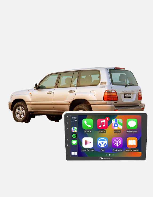 Toyota Landcruiser Sahara (1999 - 2006) - 10-Inch PureFit Wireless Apple CarPlay and Android Auto Unit