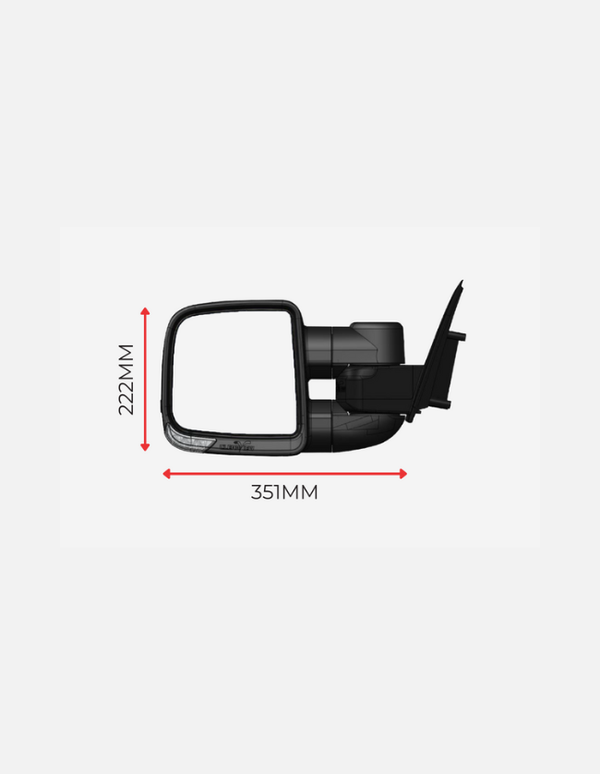 Clearview Powerfold Kit Mirrors with Indicators