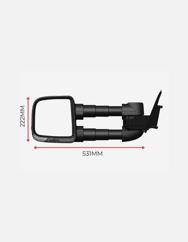 Clearview Powerfold Kit Mirrors with Indicators