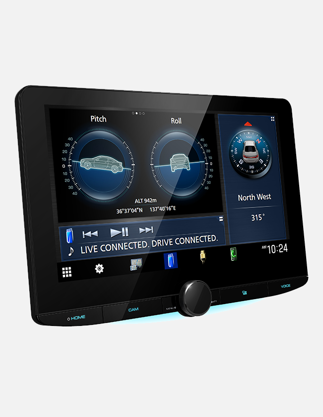 Kenwood DMX9724XS 10.1" Wireless Apple CarPlay, Android Auto Digital Media Receiver