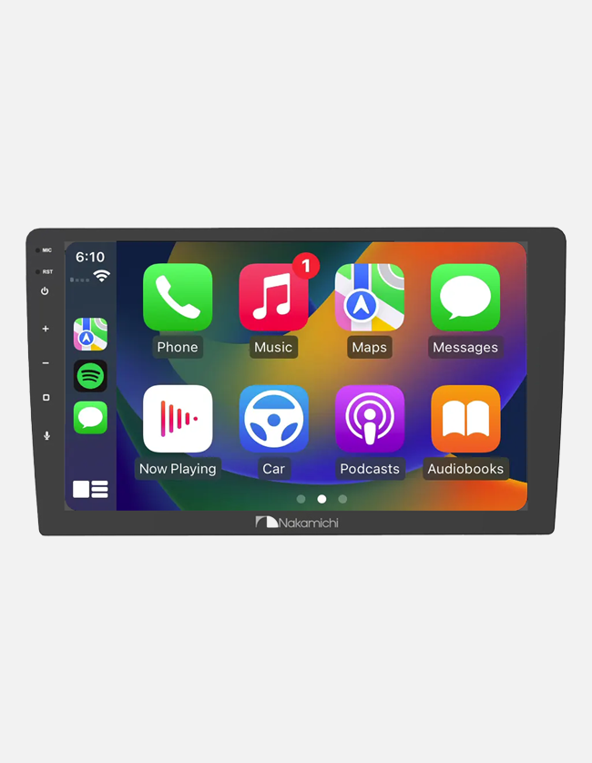 Nakamichi NAM3510-MX Apple CarPlay, Android Auto 10-Inch Digital Media Receiver