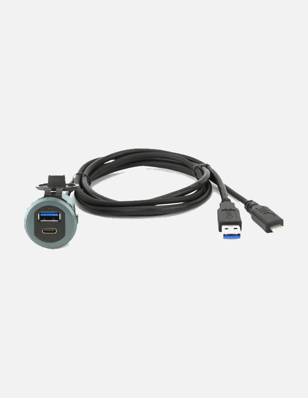 DNA UNIUSB01AC Universal Round Mount USB Adaptor with USB-C