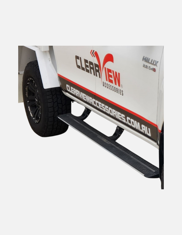 Clearview PB-TA-002 Powerboard Retractable Side Steps - Toyota Hilux Dual Cab 2015-Current