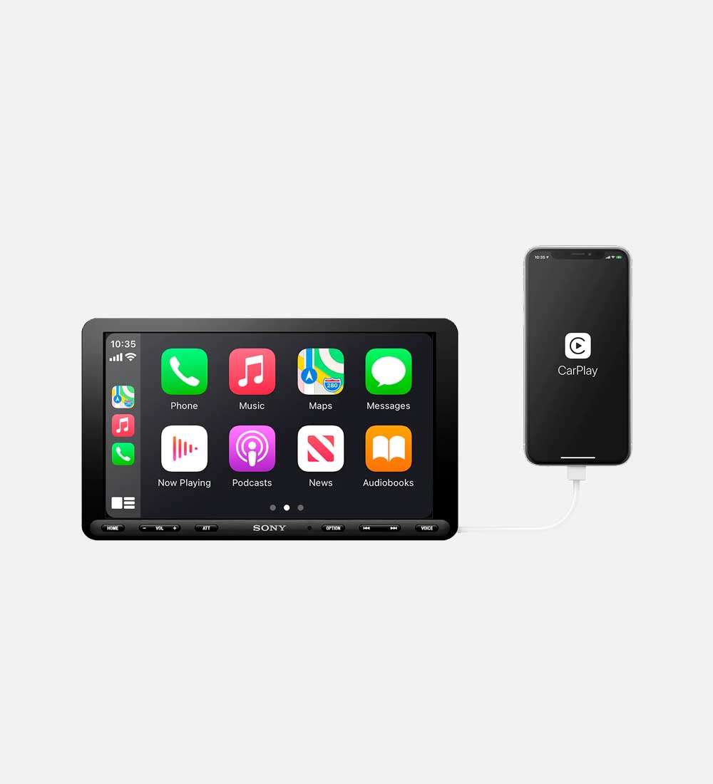 Sony XAV-AX8100 Apple CarPlay and Android Auto, 9-Inch Tablet Screen, Digital Media Receiver