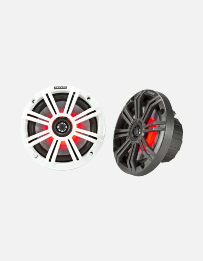 Kicker 45KM654L 6.5-Inch LED Marine 2-Way Speakers
