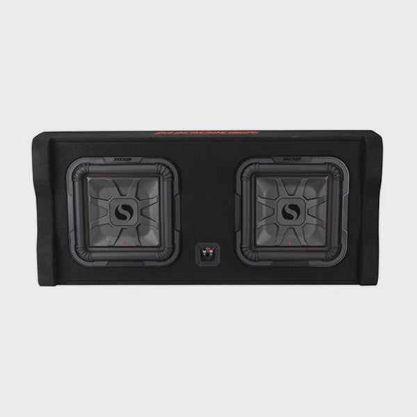 Kicker 49DL7TDF122 Dual 12" L7T Down-Firing 2-Ohm Loaded Enclosure