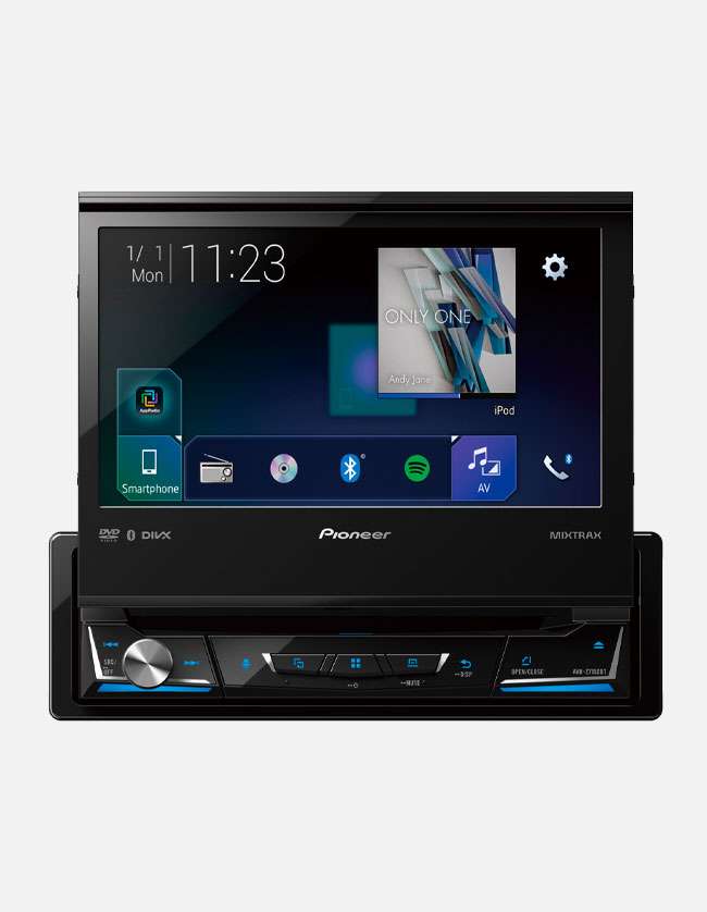 Pioneer AVH-Z7250BT Apple CarPlay, Android Auto, Flip-Out Physical Media Receiver