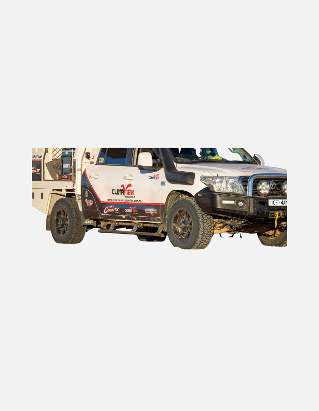Clearview Power Boards to suit Toyota Land Cruiser 200 Series (without side skirt) 2008 to 2021