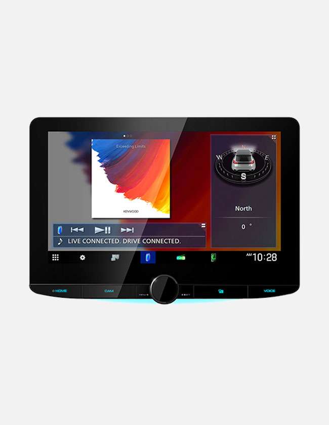 Kenwood DMX9720XDS Wireless Apple CarPlay and Android Auto, DAB+, 10.1" Digital Media Receiver