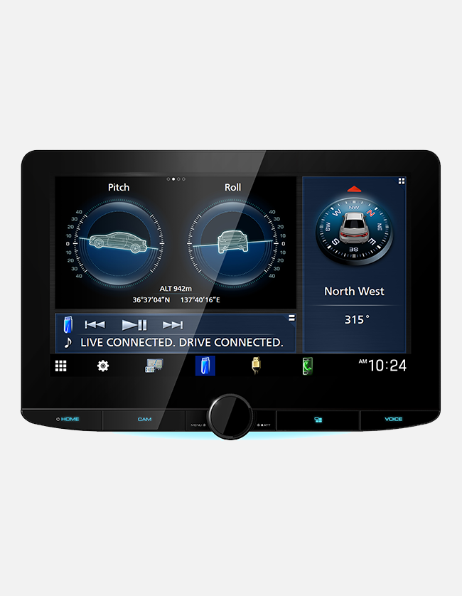 Kenwood DMX9724XS 10.1" Wireless Apple CarPlay, Android Auto Digital Media Receiver