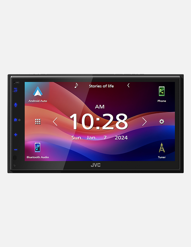 JVC KW-M690BW Wireless Apple CarPlay and Android Auto Digital Receiver