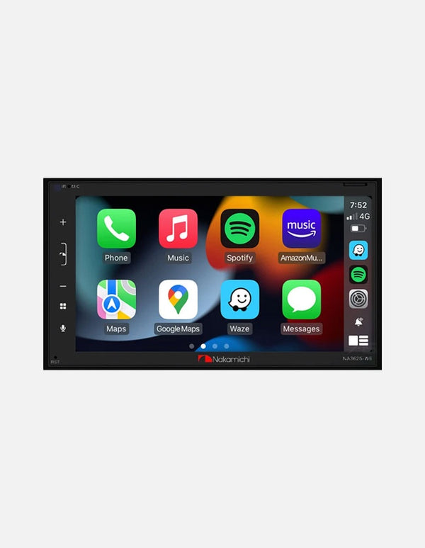 Nakamichi NA3625-W6 Wireless Apple CarPlay, Android Auto Head Unit
