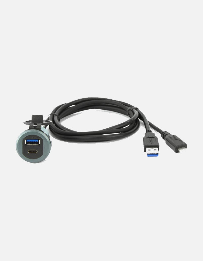 DNA UNIUSB01AC Universal Round Mount USB Adaptor with USB-C