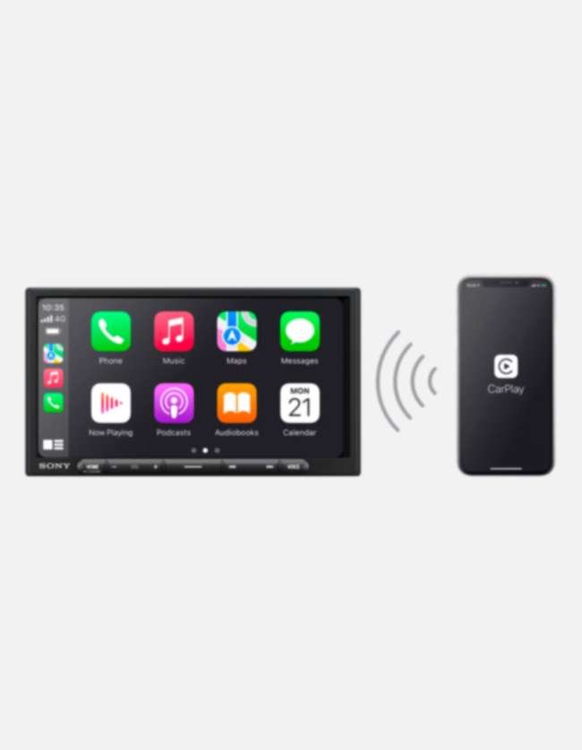 Sony XAV-AX4000 Wireless Apple CarPlay and Android Auto Digital Media Receiver