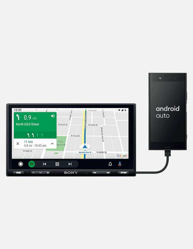Sony XAV-AX5500 Apple CarPlay and Android Auto Digital Media Receiver