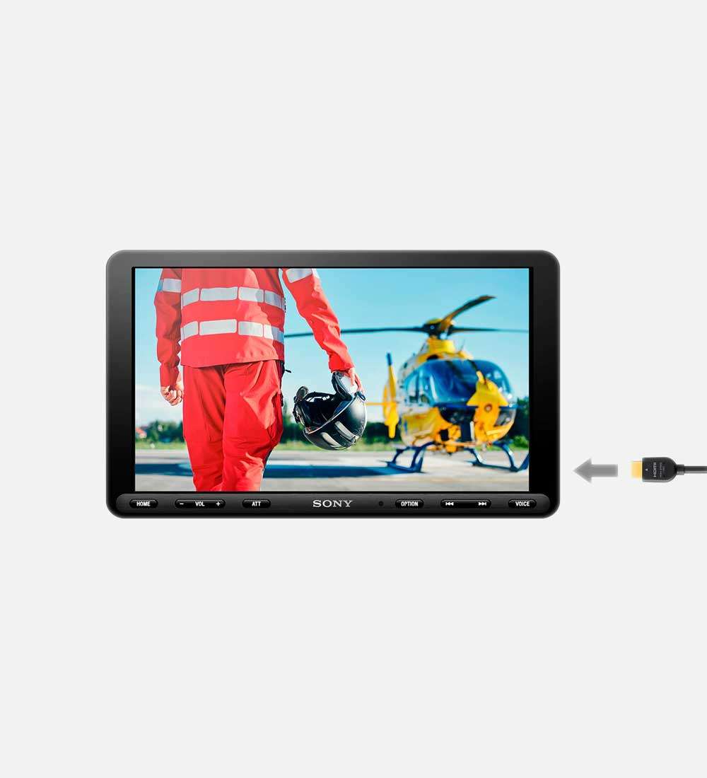 Sony XAV-AX8100 Apple CarPlay and Android Auto, 9-Inch Tablet Screen, Digital Media Receiver